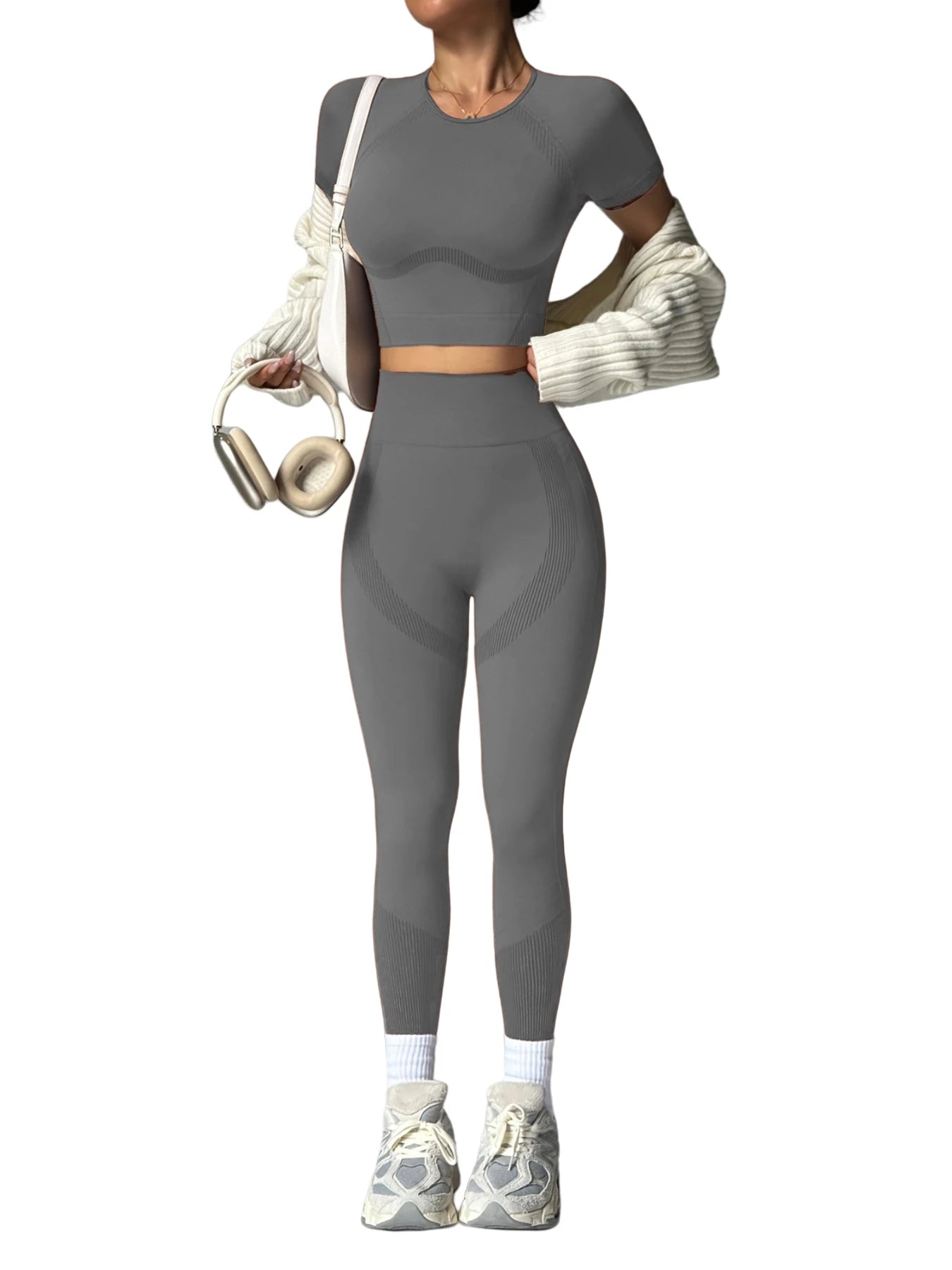 NIVIA Active Motion™ Seamless Short-Sleeve Top & High-Waist Legging Set