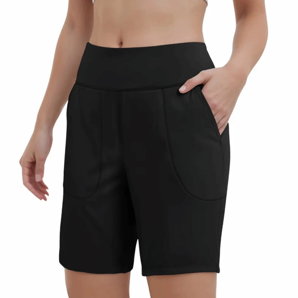 Nivia Active Women’s Running Shorts – High-Waist Elastic Fit, Quick-Dry & Breathable Performance