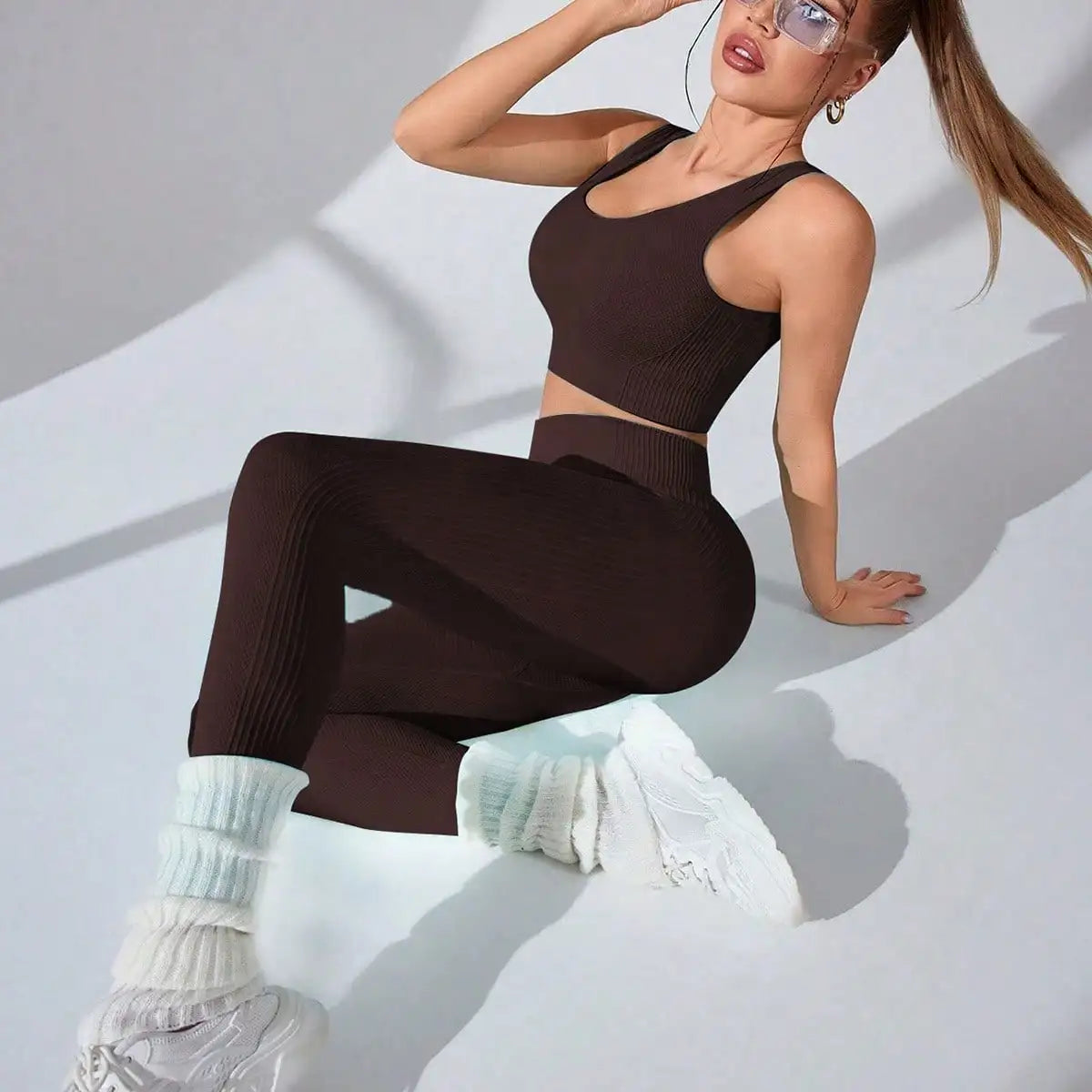 NIVIA Active Flow™ Seamless Cross-Strap Bra & Legging Set