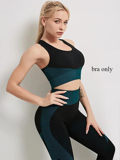NIVIA Active Flex™ Long-Sleeve Zip Crop Top & Leggings Set