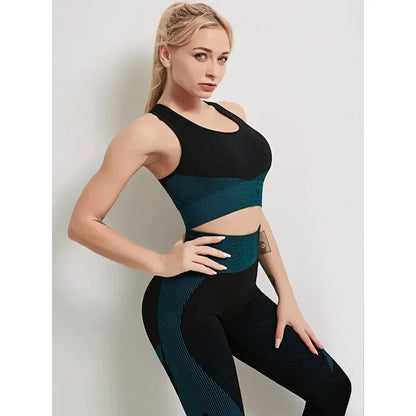 NIVIA Active Flex™ Long-Sleeve Zip Crop Top & Leggings Set