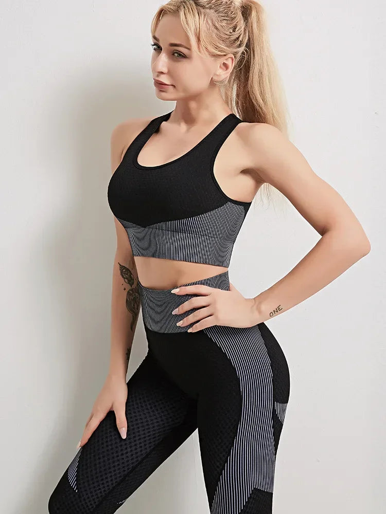 NIVIA Active Flex™ Long-Sleeve Zip Crop Top & Leggings Set
