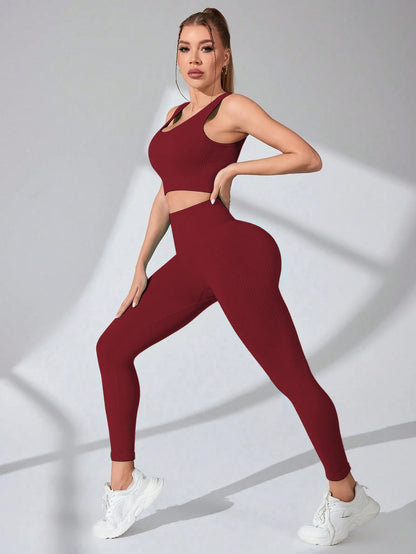 NIVIA Active Flow™ Seamless Cross-Strap Bra & Legging Set