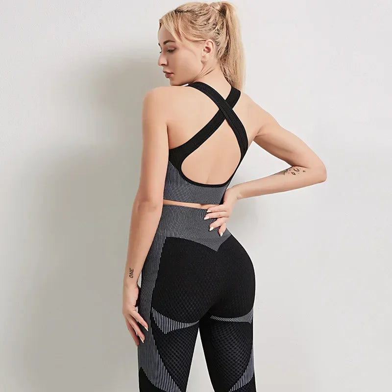 NIVIA Active Flex™ Long-Sleeve Zip Crop Top & Leggings Set