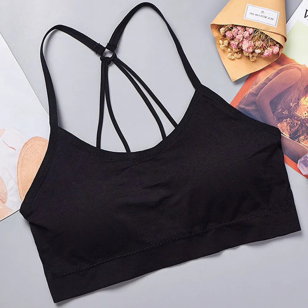 NIVIA Active Halo™ Seamless Wide-Strap Crop Sports Bra