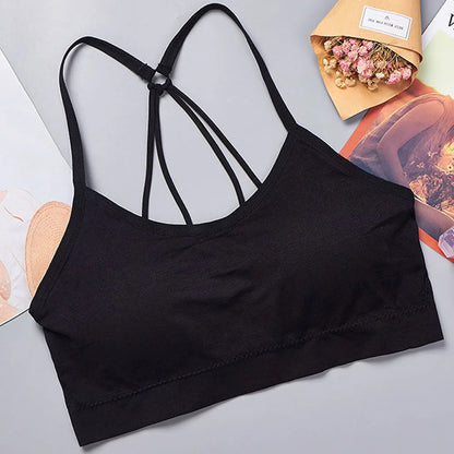 NIVIA Active Halo™ Seamless Wide-Strap Crop Sports Bra