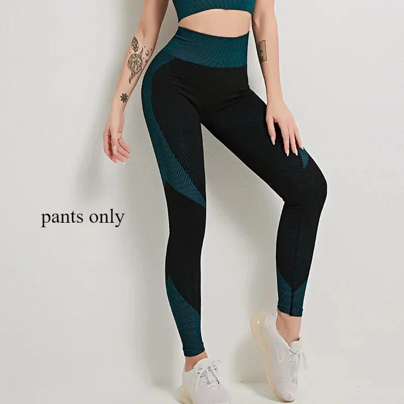 NIVIA Active Flex™ Long-Sleeve Zip Crop Top & Leggings Set
