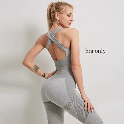 NIVIA Active Flex™ Long-Sleeve Zip Crop Top & Leggings Set