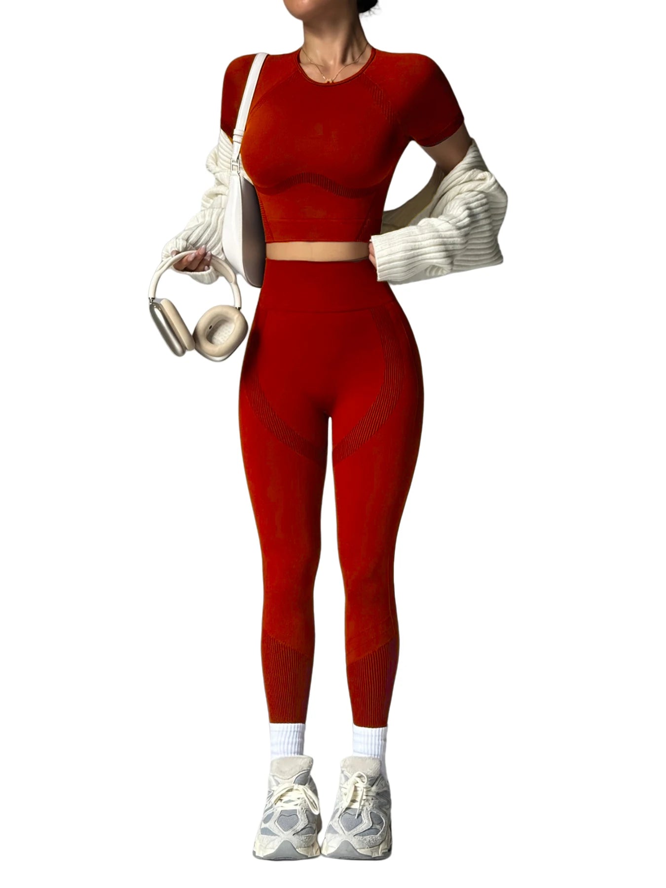 NIVIA Active Motion™ Seamless Short-Sleeve Top & High-Waist Legging Set