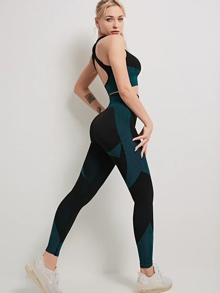 NIVIA Active Flex™ Long-Sleeve Zip Crop Top & Leggings Set