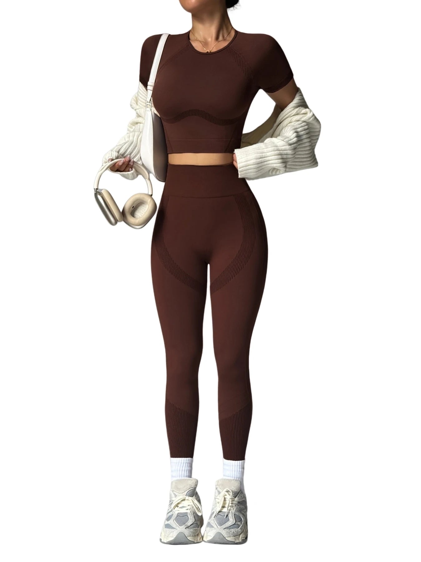 NIVIA Active Motion™ Seamless Short-Sleeve Top & High-Waist Legging Set