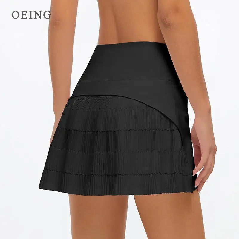 NIVIA Active Tennis Skort – Pleated High-Waist Fit with Inner Shorts